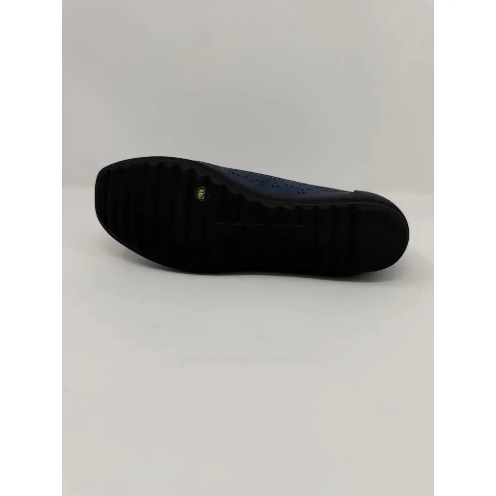 Easy Spirit Alessia Navy Ballet Flats Women’s Size 10 WW Wide Comfort